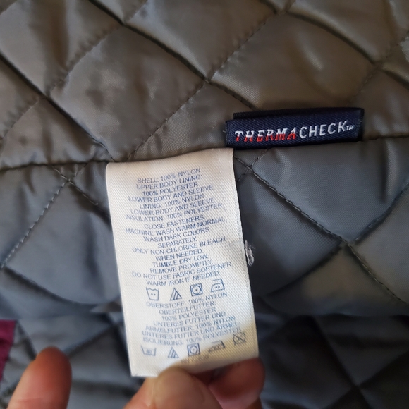 L.L. Bean Women's Insulated Parka Jacket Size Large EUC Burgundy - Picture 5 of 11